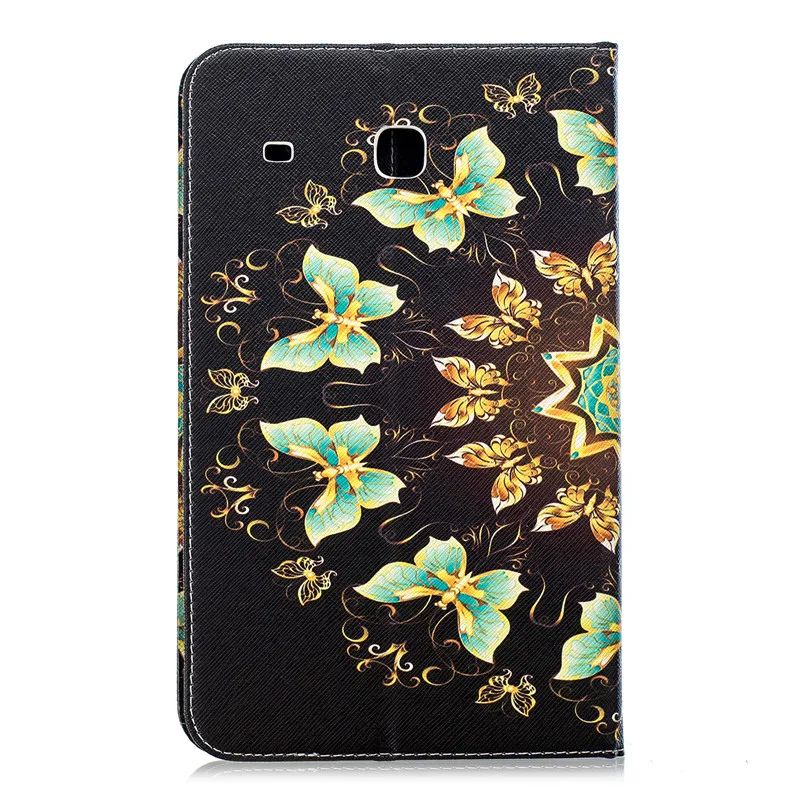 TopArmor 5 styles Elephant Butterfly Pattern PU Leather Cover For Samsung Galaxy Tab E 8.0 2016 T375 T377 Anti skid Tablet Case |