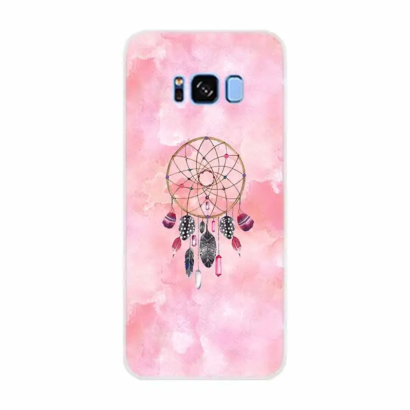 as the picture 05 Ловец снов акварельный Ловец снов чехол для телефона чехол для samsung Galaxy S6 S7 Edge S8 S9 S10 S11 Plus E Note 8 9 10Plus Etui - Цвет: as the picture 05