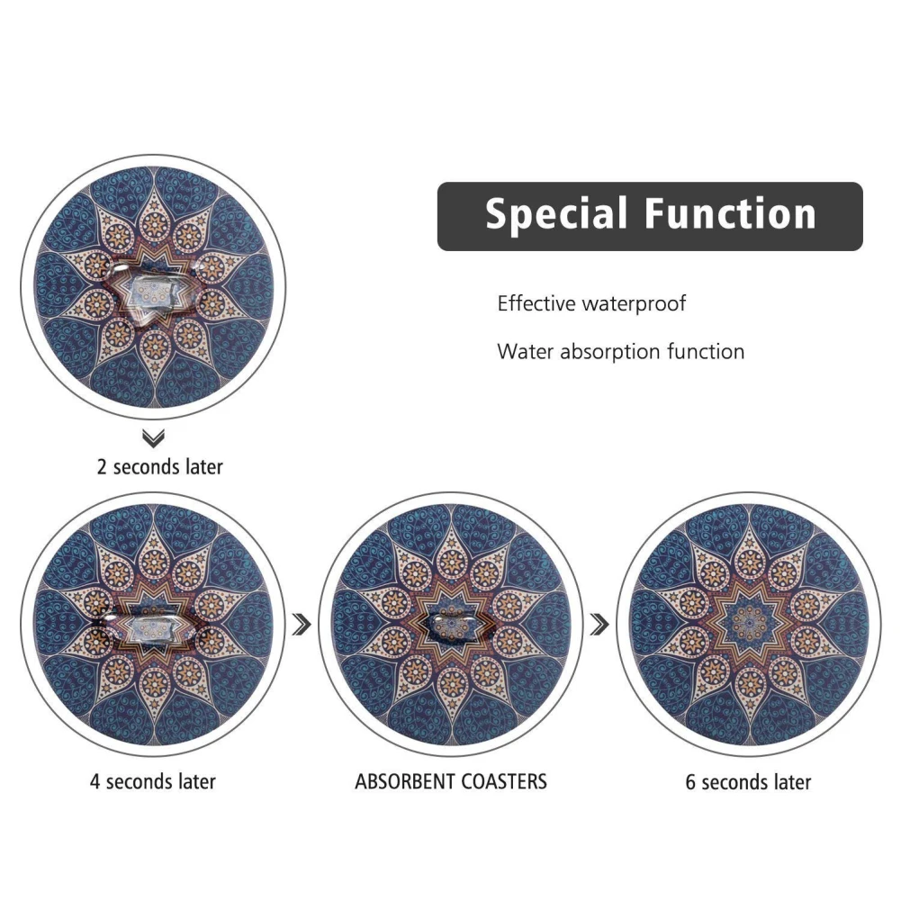 4 шт. абсорбирующие керамические вставки в богемном стиле | Дом и сад