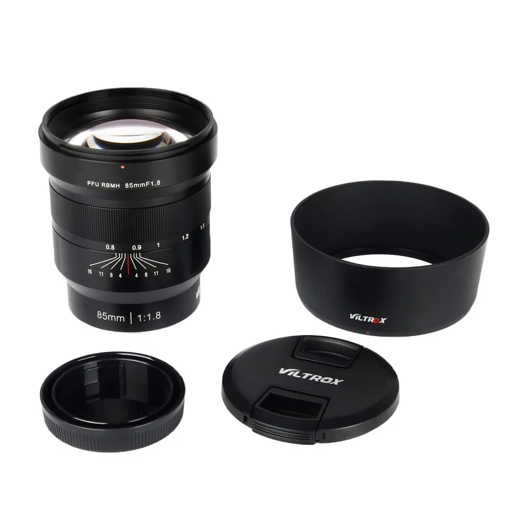 VILTROX 85 мм f/1 8 Полнокадровый ручной объектив с фиксированным фокусом F1.8 для камеры