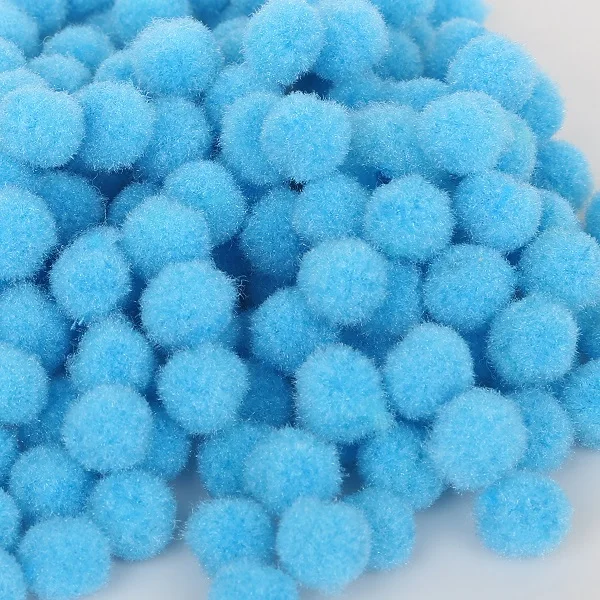 Turquoise 300 шт./лот 10 мм многоцветные помпоны мягкие шарики-Помпоны DIY Швейные Свадебные аксессуары для скрапбукинга - Цвет: Turquoise