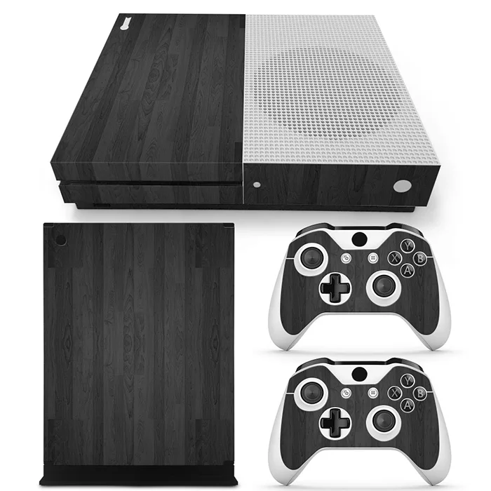 Деревянная конструкция для Xbox one s Наклейка на консоль и 2 контроллера наклейка XBOX