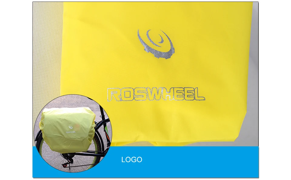 ROSWHEEL велосипедная сумка, дождевик для 14236/14024/14541 велосипедная задняя Сумка, дождевик, водонепроницаемая пластиковая сумка для багажника