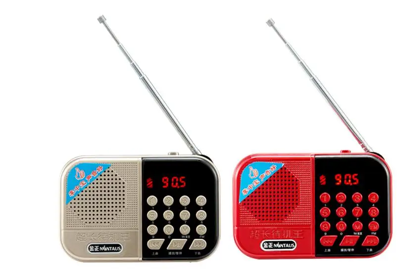 Перезаряжаемый Bluetooth беспроводной динамик fm-радио приемник портативное мини-радио Поддержка TF карты музыкальный плеер