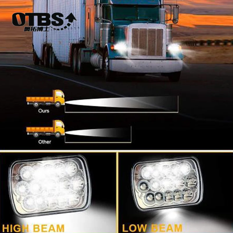 Светодиодные фары OTBS 5 дюймов x 7 7x6 дальнего/ближнего света для 6052 6054 H5054 Chevy S10 240SX