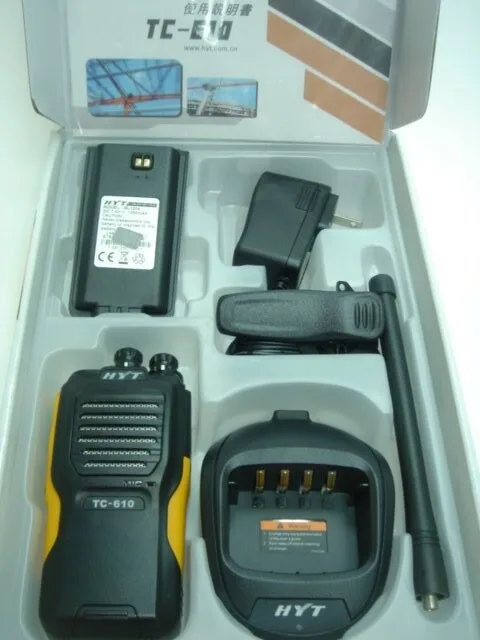 Новинка HYT TC-610 5 Вт Портативное двухстороннее радио водонепроницаемый UHF VHF бизнес CB ham Радио 136-174 МГц