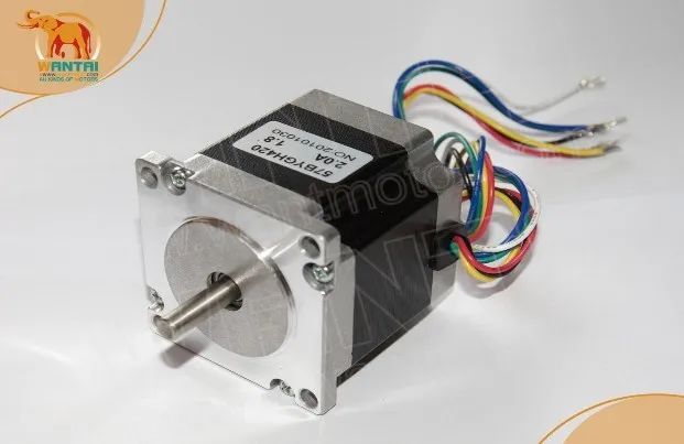 

cnc router 1pc 56mm 2A 6Lead Wires Nema23 Stepper Motor 57BYGH420 90N.cm 12.6Kg.cm/185oz-in engraving,Free Ship to most country