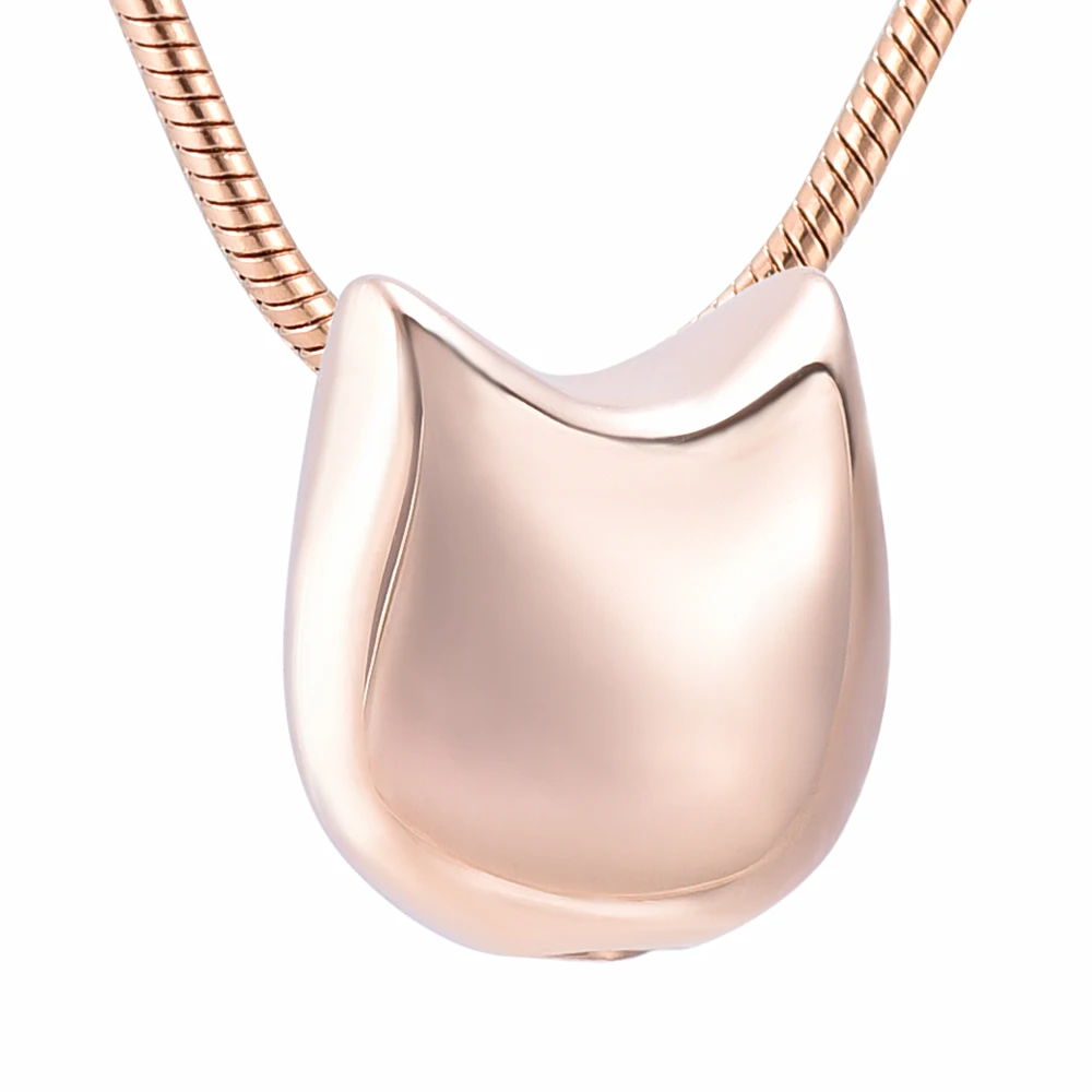 

IJD10009 High Polished Stainless Steel Pet Memorial Jewellery Engravable animal Name Cat Cremation Urn Pendant Necklace Hold Ash