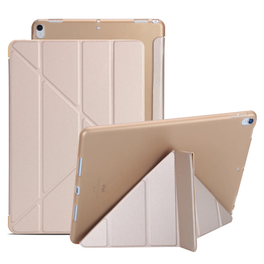 Из искусственной кожи чехол для iPad Pro 10,5 дюймов ультра тонкий Смарт Обложка чехол для iPad Pro 10,5 Air 3 Мягкий силиконовый чехол