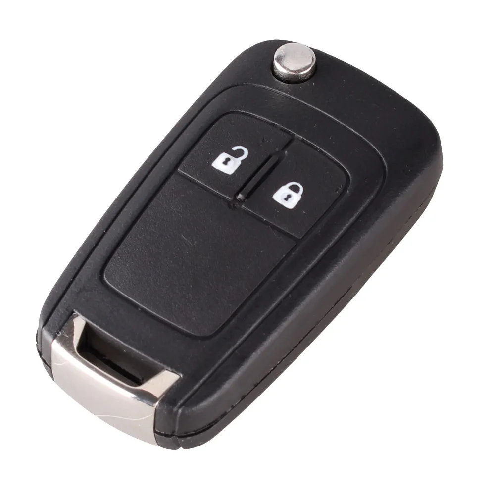 KEYYOU откидной складной чехол для ключей с дистанционным управлением для OPEL VAUXHALL Insignia Astra 2 кнопки HU100