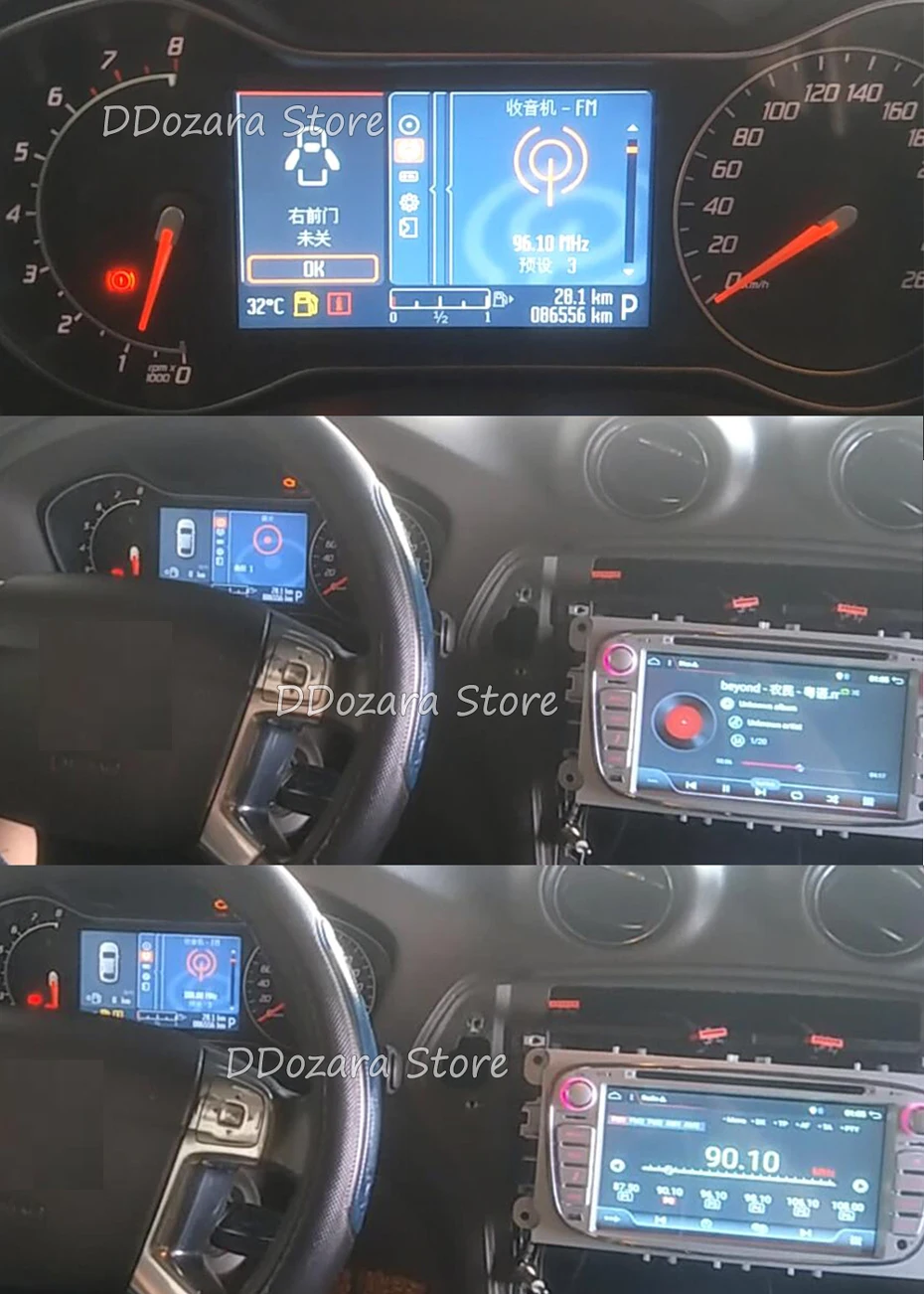 32G rom Автомагнитола для ford для focus mondeo 2din android 9,0 автомобильный dvd магнитола ТВ 3g 4G DAB OBD(опция