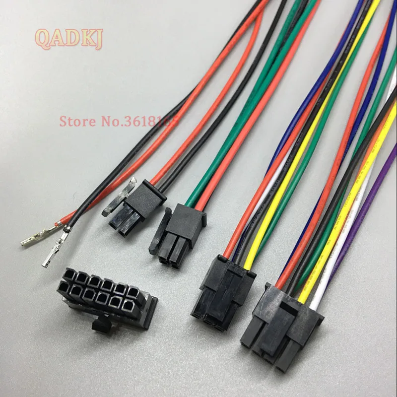 10 шт потребительских упаковок для микро-Fit MX3.0mm сосуд Корпус 2 4 6 8 10 12 14 16 18 20 22 24 Pin проводов кабеля Мощность 20 см с одной стороны из ПВХ для удаления