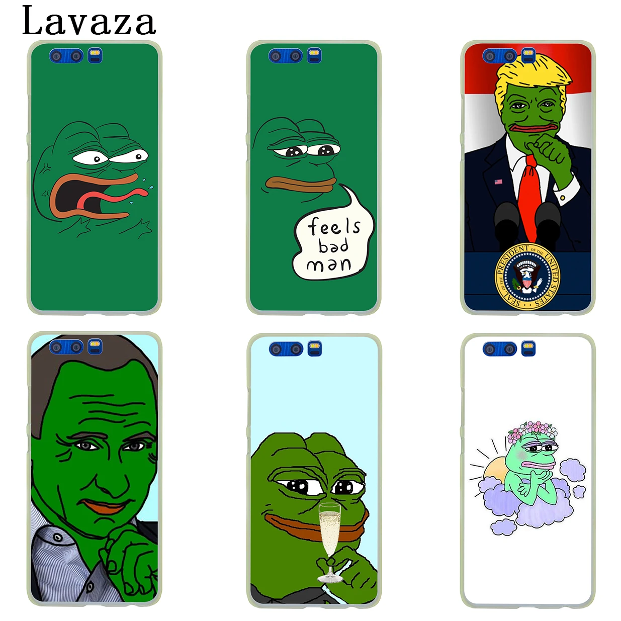 Lavaza лягушка мем pepe Твердый переплет чехол для huawei Y9 Y6 Y7 Prime 2018 2019 Honor 20 8C 8X8 9 9X10 Lite 7C 7X