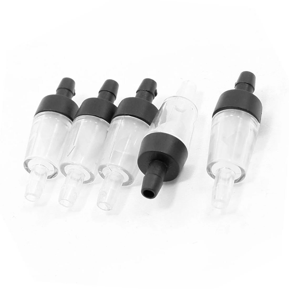 5-Piece Plastic One Way Aquarium Fish Tank Air Check Valves Clear/Black | Обустройство дома