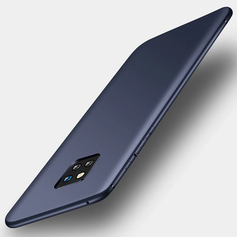 Чехол для huawei mate 20 Pro, мягкий силиконовый чехол, Ультратонкий матовый защитный бампер, чехол для huawei mate 20 mate 20 Pro, чехол - Цвет: Синий