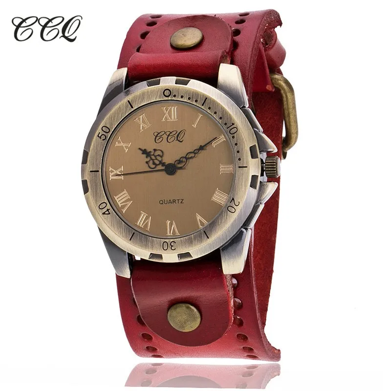 CCQ Марка Винтаж Reloj Hombre Телячья Кожа Мужчины Наручные Часы Случайный Роскошный Роман Количество Аналоговых Кварцевые Часы Relogio Masculino C20