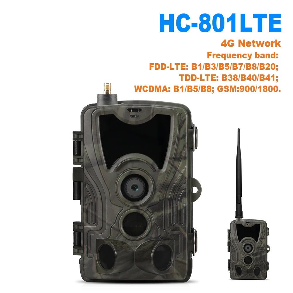 

Фотоловушка HC801 с инфракрасным ночным видением, 4G MMS, 16 МП, 1080P