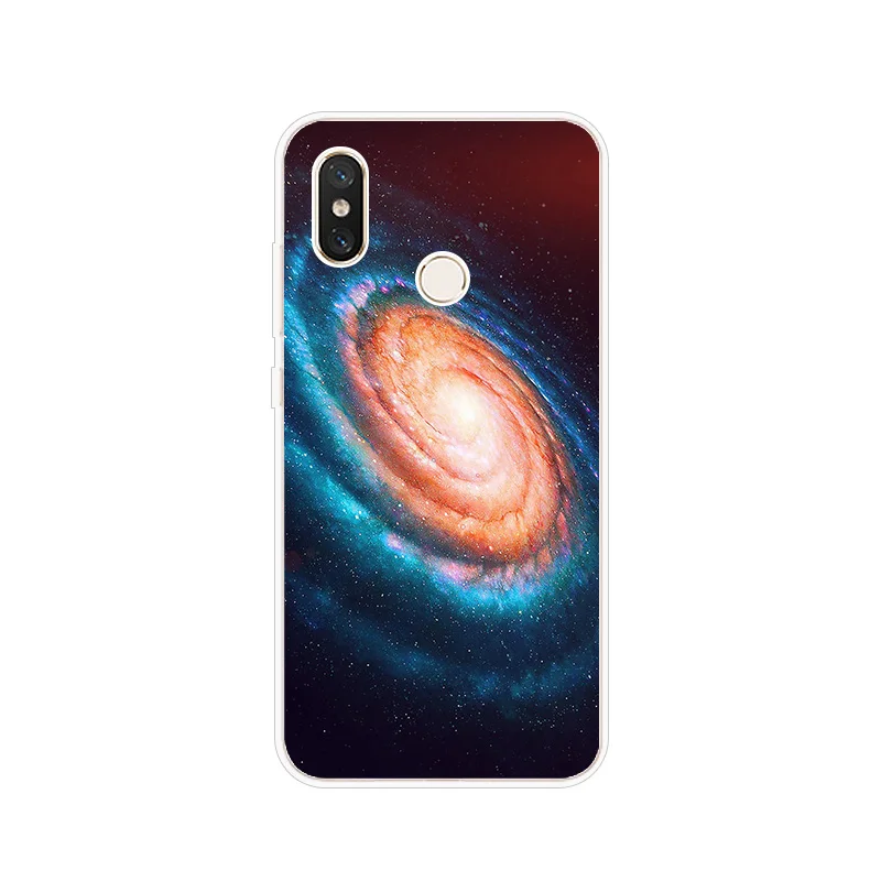 Universe Milky Way Silicone Phone Case For Xiaomi Mi 5X A1 A2 6 6X Note 3 8 9 SE Lite Pro Mix 2 S Pocophone F1 Cover |