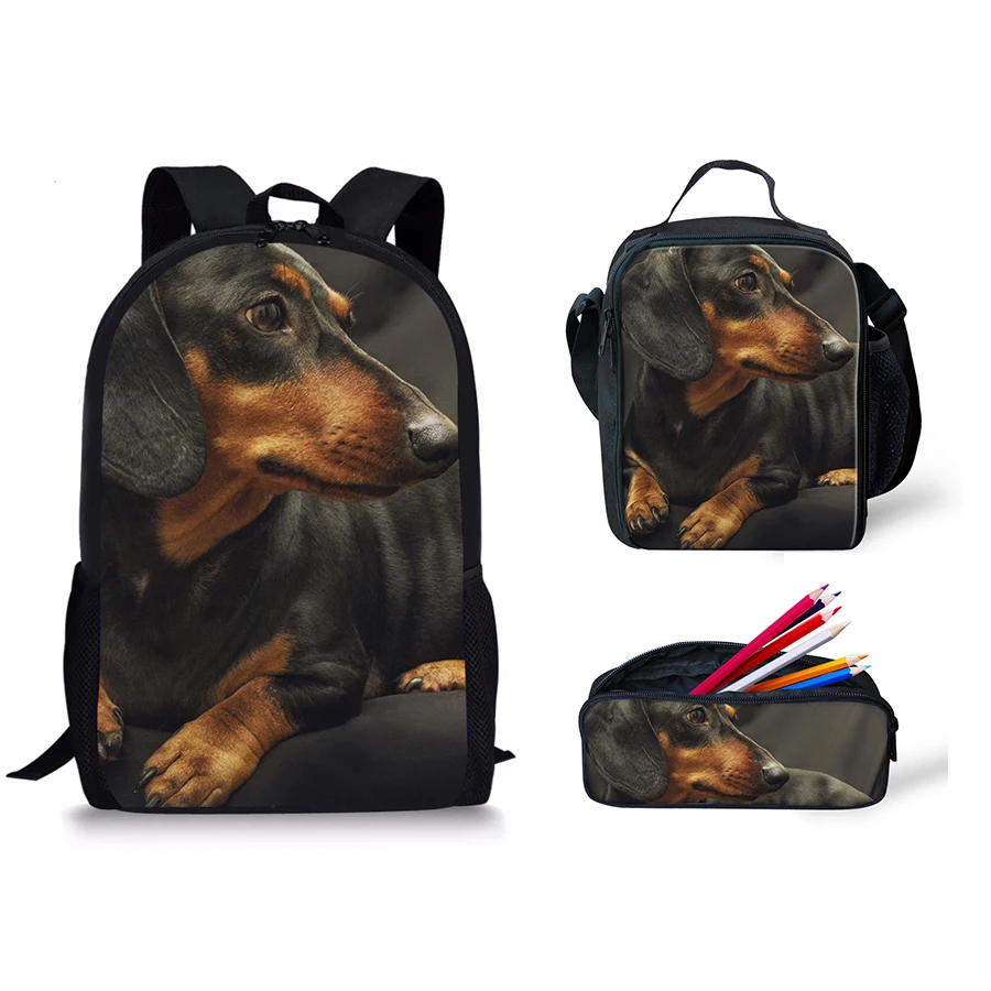 Новый рюкзак на заказ с принтом таксы и собаки 2020 женский плечо для детей