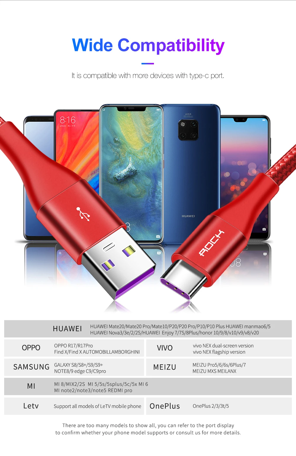 Rock 5A USB кабель для быстрой зарядки usb type C кабель магнитное зарядное устройство для зарядки данных Micro USB кабель мобильного телефона USB шнур