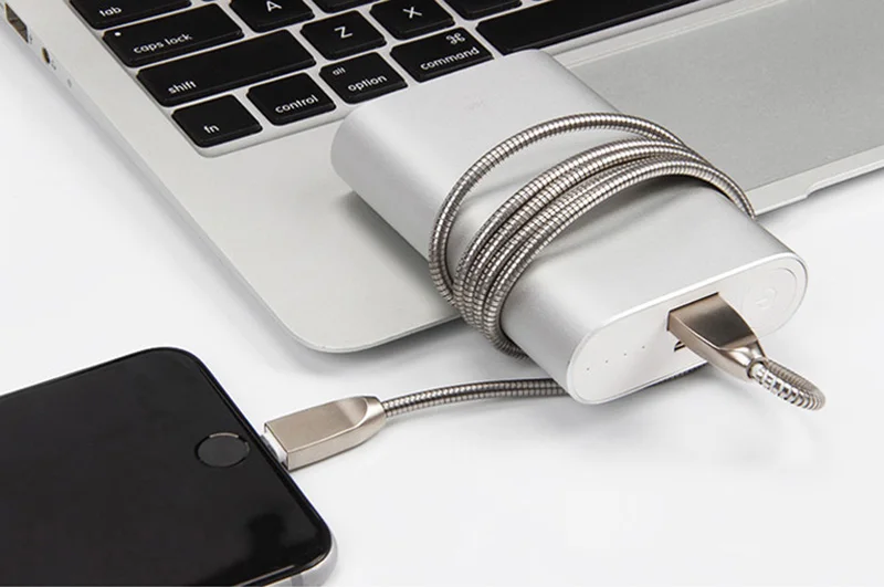 1 м данных USB зарядное устройство кабель происхождения быстрой зарядки металлический провод шнур для iPhone 6 S 6 S 7 8 Plus X XR XS Max 5 5S 5C SE iPad mini Air 2