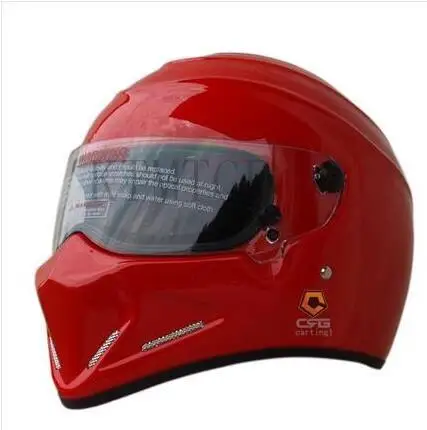 DIY CRG ATV-4 Персонализированная наклейка "Simpson" мотогонок полный шлем F1 Capacete De Moto Riding Cascos Motorrad - Цвет: Bright red 15
