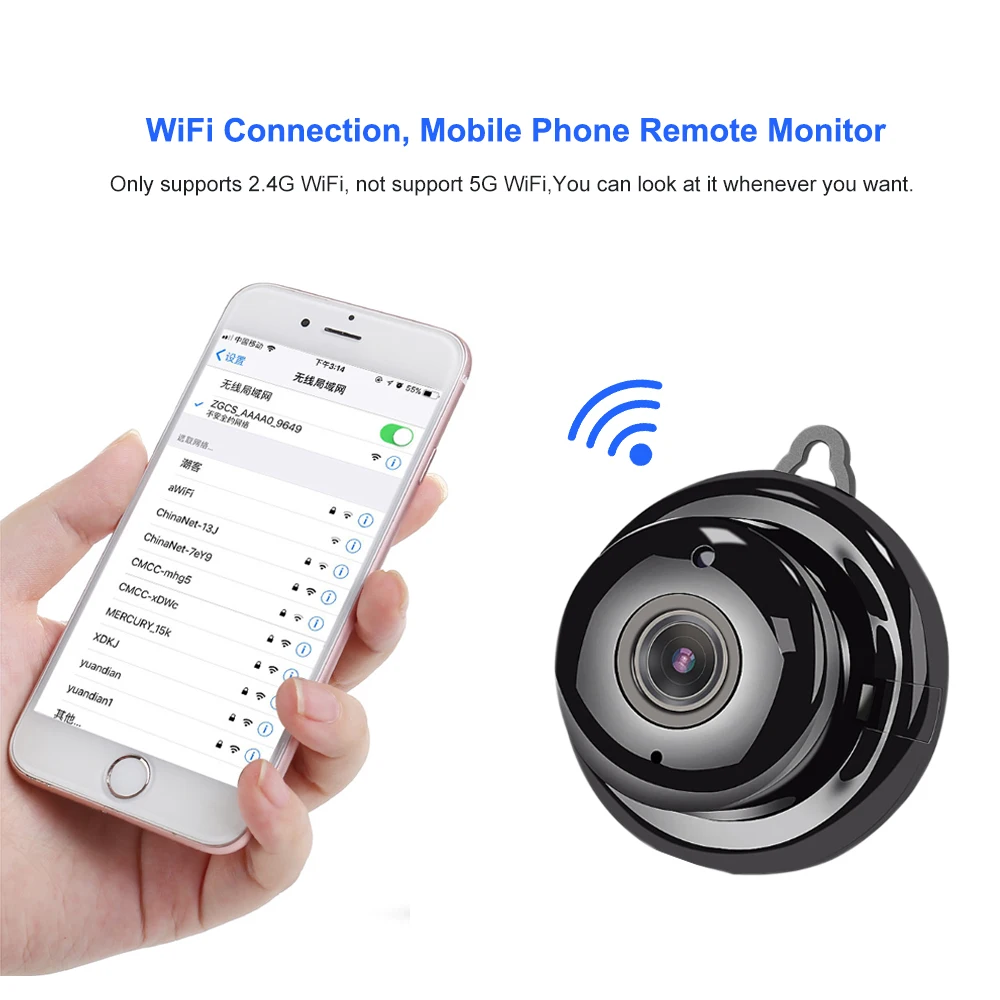 Беспроводная мини-камера wifi облачная небольшая ip-камера 720P инфракрасное ночное видение детский монитор безопасности CCTV Обнаружение движения SD карта