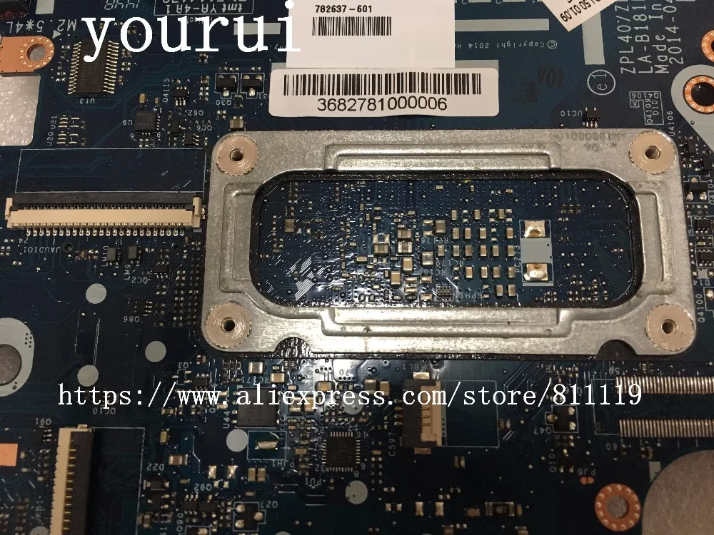 Yourui для HP Probook 450 G2 ноутбук материнская плата ZPL40/ZPL50/ZPL70 LA-B181P 782637-601 782637-001