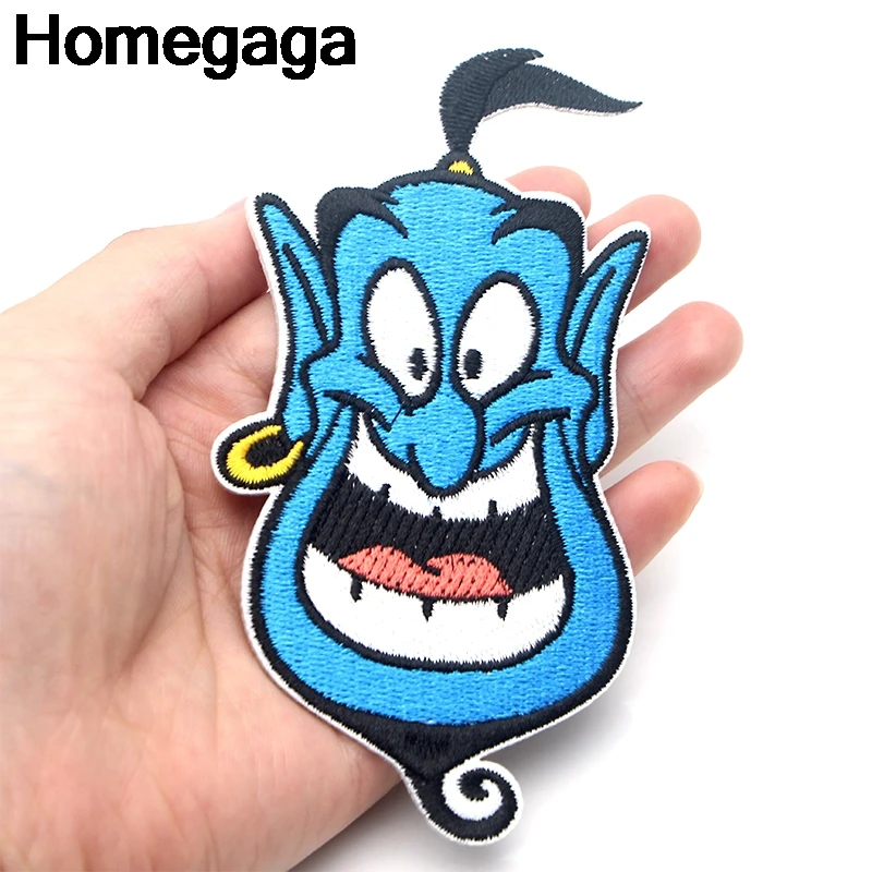 Homegaga мультяшная нашивка волшебная лампа аппликация нашивки наклейки для шитья рубашки одежда значки железная футболка D2103
