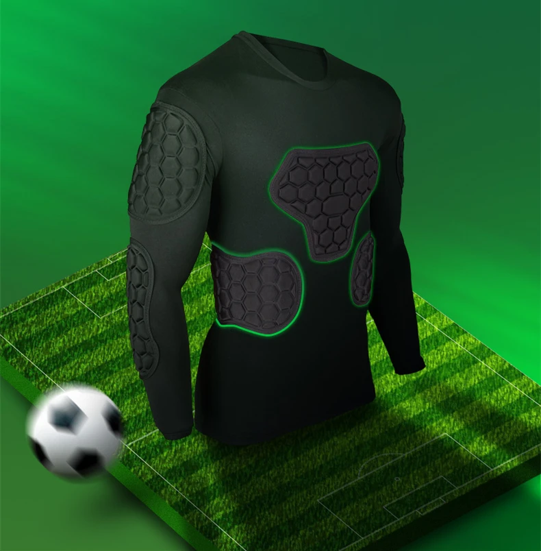 Survete Мужская футболка для регби Футбольная Футболка Goalkeeper GoalKeeper Puard губка