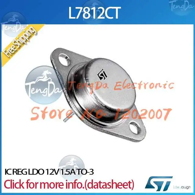 5 шт. / lot L7812CT IC REG LDO 12 V 1.5A TO 3 7812 L7812 L7812C|ldo noise|ldoldo regulator |