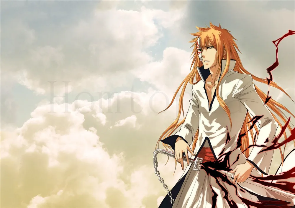 Коричневый BLEACH плакаты мультфильм наклейки на стену с белым покрытием бумага печатает Высокое разрешение гостиная спальня бар украшения дома искусство бренд - Цвет: Коричневый