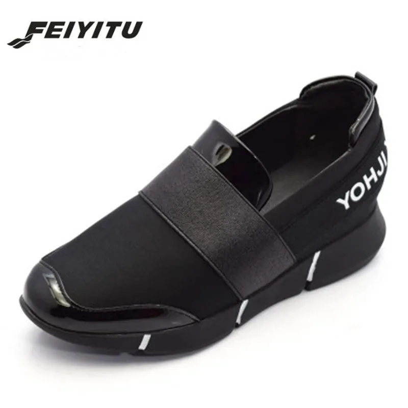 Женские повседневные Лоферы FeiYiTu дышащие летние туфли на плоской подошве женская