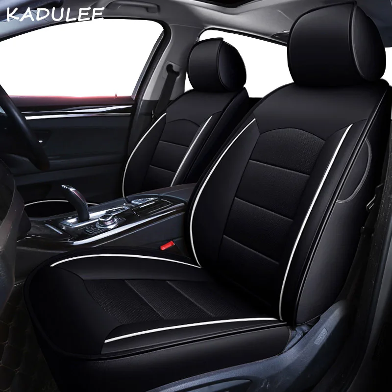 2 KADULEE чехол для автокресла из натуральной кожи на заказ для mitsubishi pajero 4 2 sport outlander xl asx аксессуары lancer автокресла продукт - Название цвета: 2