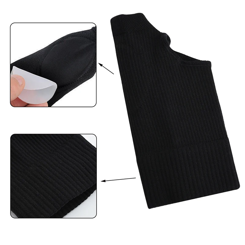 1 пара компрессионных наручных рукавов половинчатых перчаток для занятий