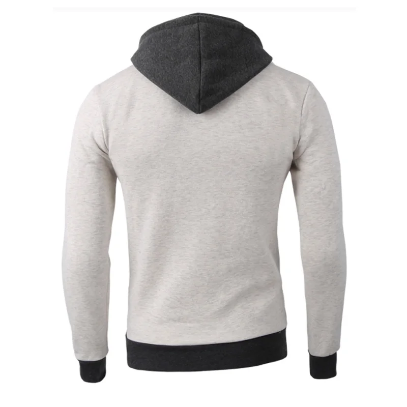 Новинка 2017 толстовки свитшоты мужские хлопковые Лоскутные двухслойные на молнии