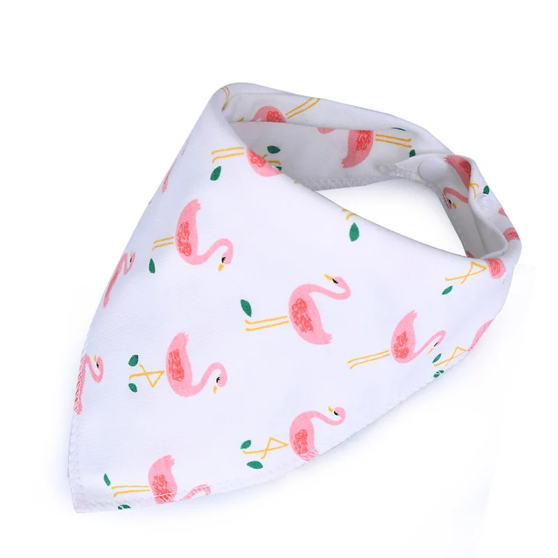 6pcs/lot Cartoon baby Bibs Cotton Bandana Newborn Soft Scarf Animal Burp Cloths Triangle for kids girl boy adjustable Baberos | Детская