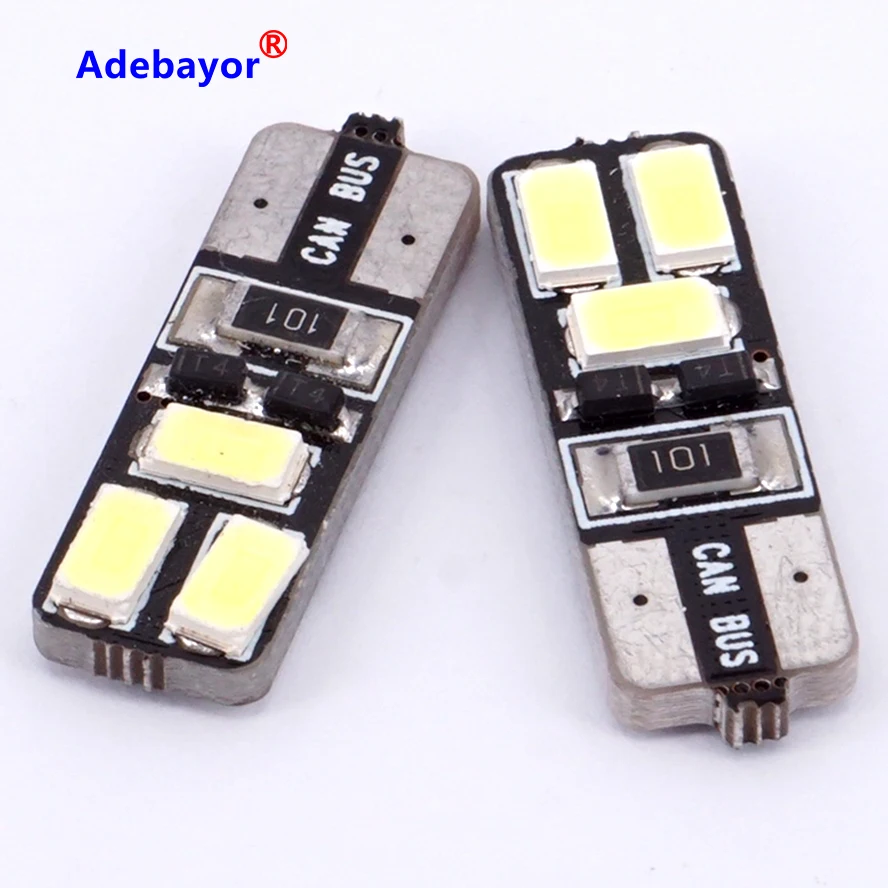 Автомобильные светодиодные лампы CANBUS 20 шт./лот T10 194 W5W 6 Smd 5630 5730 | Автомобили и