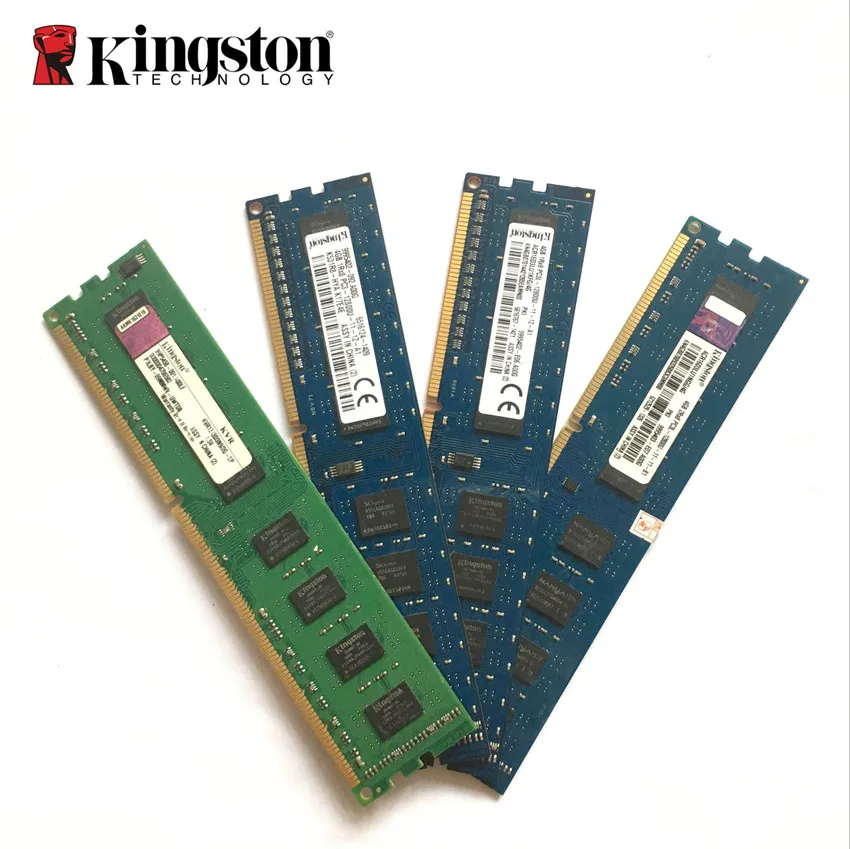 Оригинальная оперативная память Kingston 2 ГБ 4 8 1R/2Rx8 PC3 PC3L 10600U 12800U 2G 4G 8G DDR3 1333 1600 МГц 10600