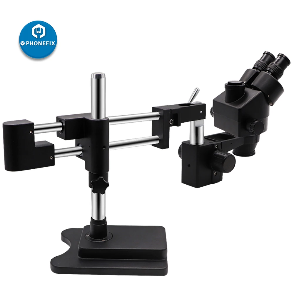 Тринокулярный стереомикроскоп с двойной ручкой цифровой электронный