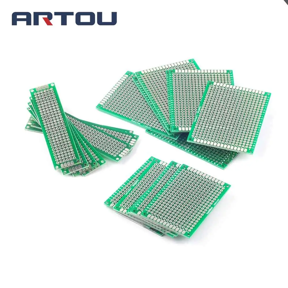 21PCS 5*7 4*6 2*3mm 3 value each 7pcs Double Side Prototype PCB Universal Board 5x7 4x6 2x8CM | Double-Sided