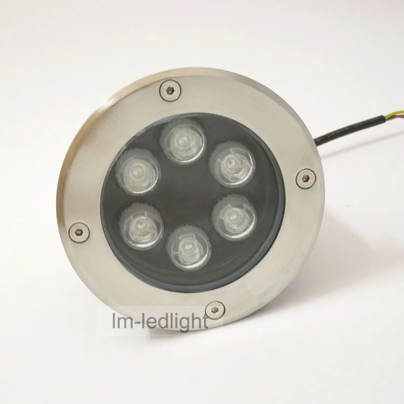 6W led подземный свет 12V dia120mm IP67 напольный Теплый/дневной/чистый белый RGB точечный