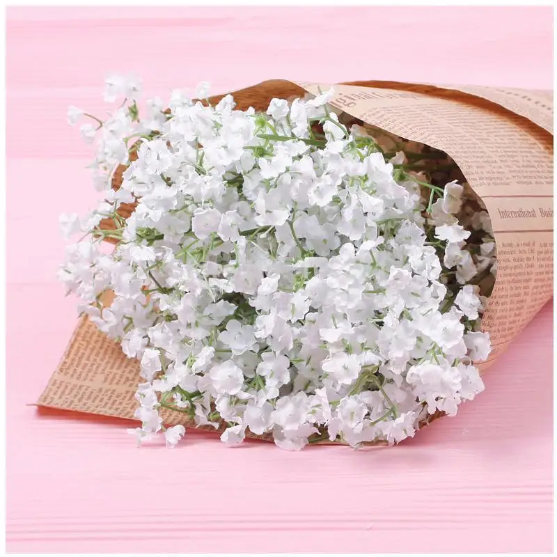 Высокое качество 100 шт./лот Gypsophila шелковые детские дышащие Искусственные цветы из