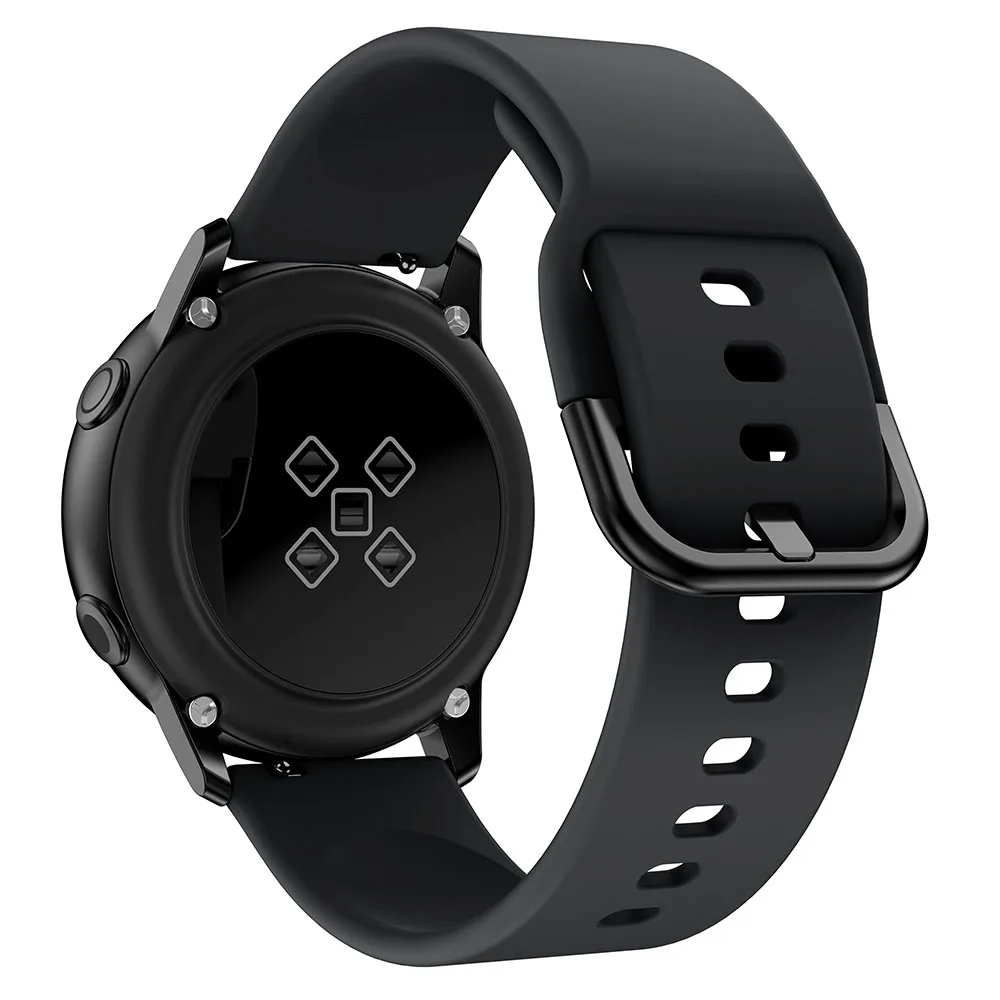 20 мм Силиконовые Ремешки для наручных часов для samsung galaxy watch Active 2 40 44 мм умный спортивный ремешок для samsung galaxy watch 42 мм ремешок для наручных часов