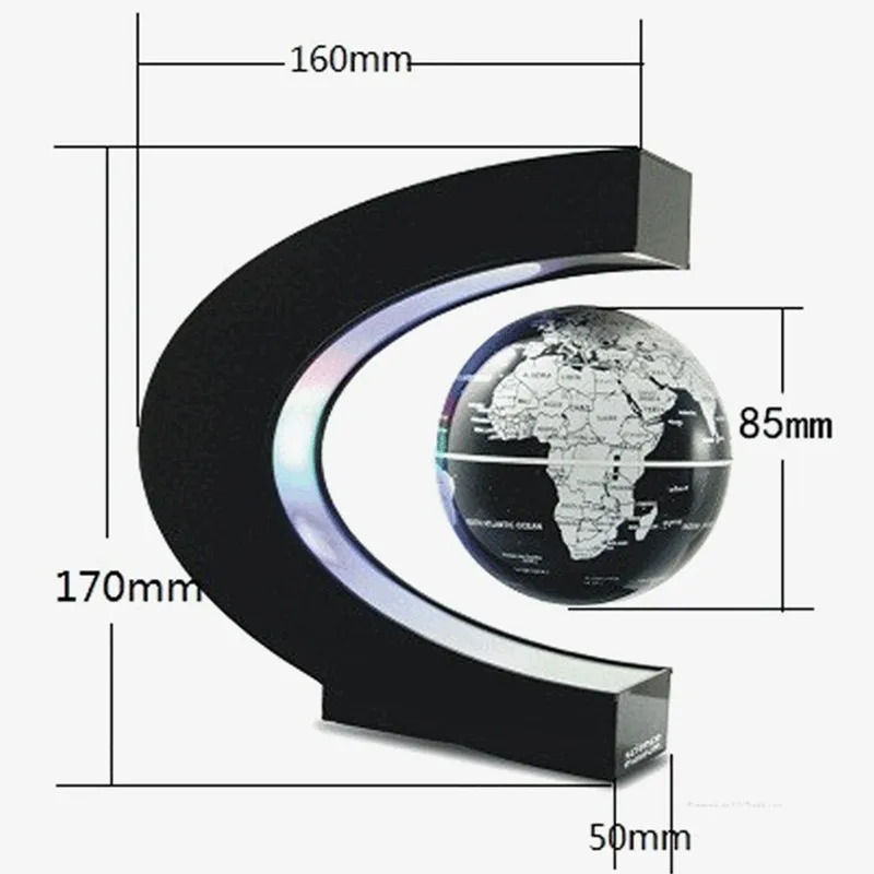 Новинка Магнитный Плавающий глобус карта мира светодиодный светильник домашний