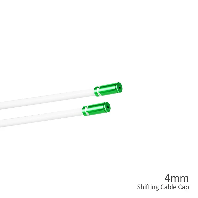 4mm Green GUB 10 шт. 4 мм 5 мм алюминиевый трос переключения тормоза для MTB шоссейного велосипеда красочный кабель велосипедный переключатель тормозной кабель концевой наконечник крышки - Цвет: 4mm Green