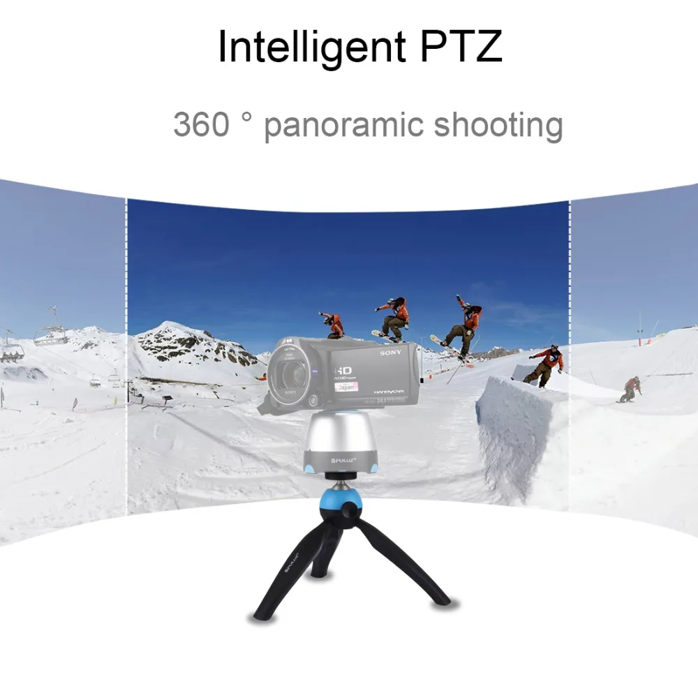 PULUZ карманный мини штатив с шаровой головкой 360 градусов и держателем для