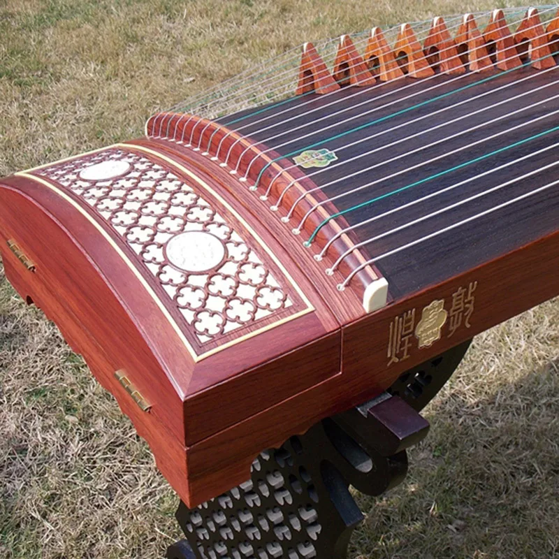 Китайский палисандр guzheng Dunhuang Китай Профессиональная игра 21 струнный инструмент