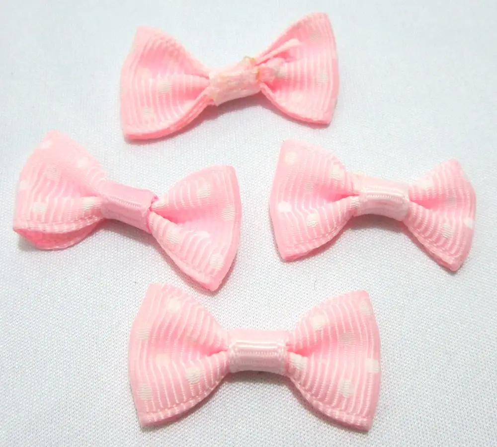Горячие 20 шт. 15 мм * 25 Grosgrain ленты лук Аппликации Ремесло DIY Свадьба