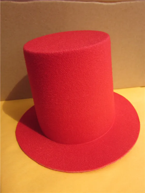 Red 20 шт. Мини Топ Высокая шляпа высотой 9 см Millinery чародей База DIY ремесло Крокодил Зажимы EVA для женщин A006 - Цвет: Red